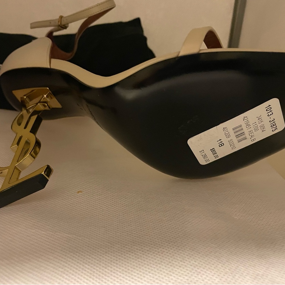 Opyum 110 Saint Laurent Cream Heels with High Stiletto size 41 - Picture 4 of 6